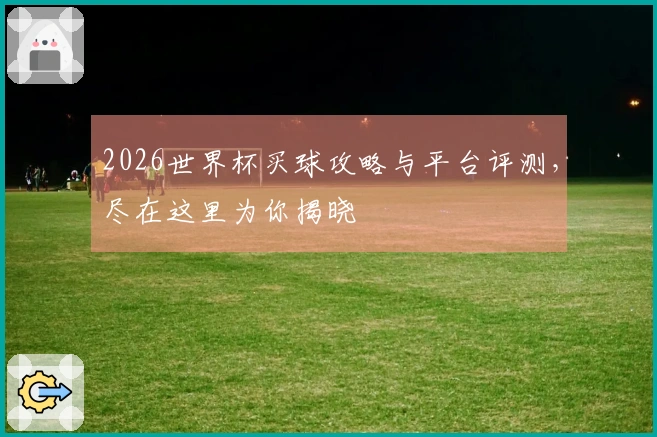 2026世界杯买球攻略与平台评测，尽在这里为你揭晓